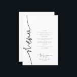 Kalligrafi Modern Bröllop-middagen Meny<br><div class="desc">Drömmar Möte Elegance Upplev din speciella dag med vår fantastiska pappersmassa, som är noggrant utformad för att ge bröllop stollig och nåd. Från känsliga inbjudningar till krävande platskort är den här samlingen en symfoni av komplicerad kalligrafi och tidlös design. Skapa ett firande som är unikt för dig, eftersom vår Whimsical...</div>