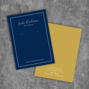 Kalligrafi och Anpassningsbar Färg-Visning Visitkort