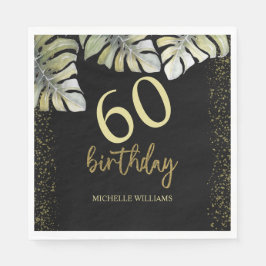 Kalligrafi om elegant Guld Handflatan Pappersservett