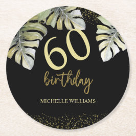 Kalligrafi om elegant Guld Handflatan Underlägg Papper Rund