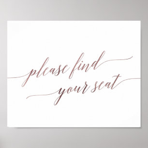 Kalligrafi över elegant i Guld Poster