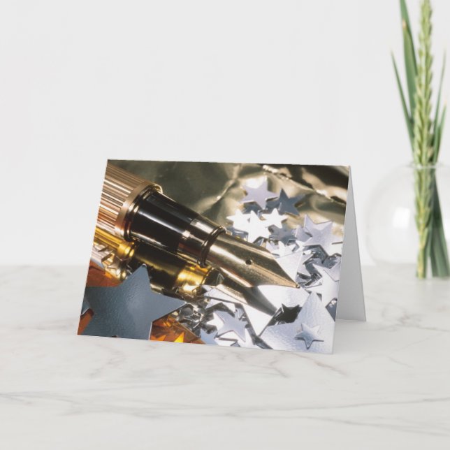 Kalligrafi Pen och Stars Graduktionskort Kort (Framsida)