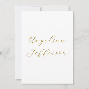 Kalligrafi Professionell Elegant Guld Färg
