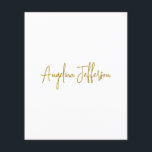Kalligrafi Professionell Elegant Guld Färg Flygblad<br><div class="desc">Den här produkten var mycket bra och jag kärlek hur lätt det är att anpassa designen. Utformningen var mycket enkel, så jag är väldigt glad när jag skapar.</div>