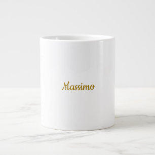 Kalligrafi Professionell Elegant Guld Färg Jumbo Mugg