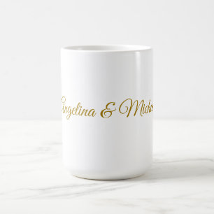 Kalligrafi Professionell Elegant Guld Färg Kaffemugg