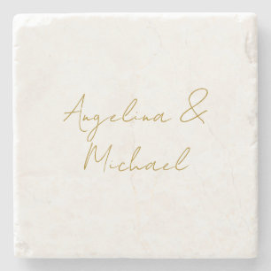 Kalligrafi Professionell Elegant Guld Färg Stenunderlägg