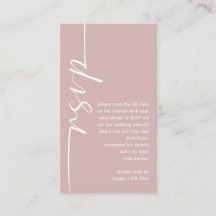 Kalligrafi QR-kod Dusty Ro Bröllop OSA