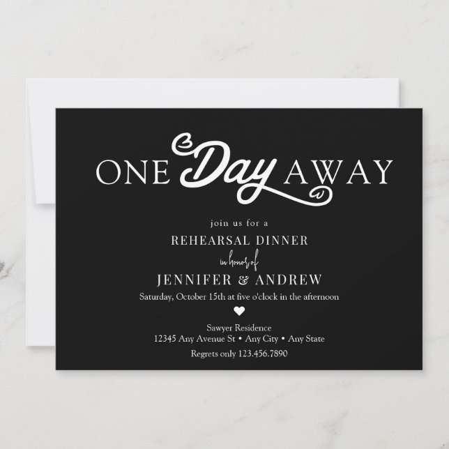 Kalligrafi - repetitionsmiddag inbjudningar (Framsida)