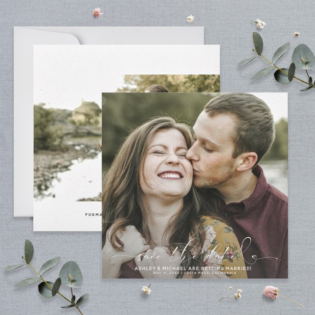 Kalligrafi - ruta 2 - foto Bröllop Spara Datumet (Skapare uppladdad)