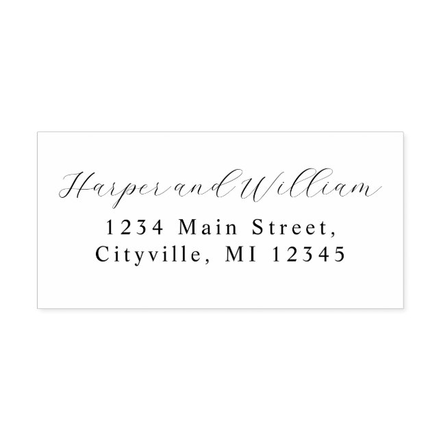 Kalligrafi Självfärgande Stämpel (Design)