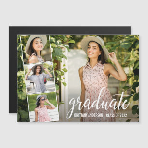 Kalligrafi Skript 4 Photo Studenten Magnet Card