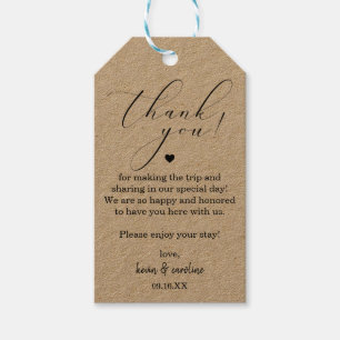 Kalligrafi Tack Bröllop Presentetikett