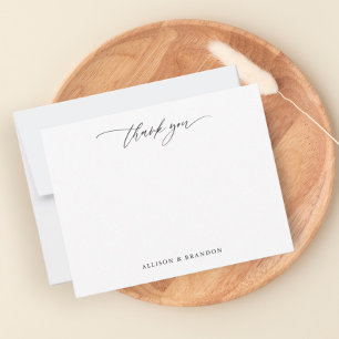 Kalligrafi Tack Personlig Stationery Anteckningskort