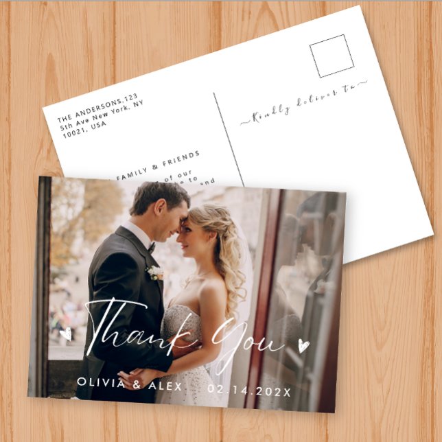 Kalligrafi Tack Vykort (Skapare uppladdad)