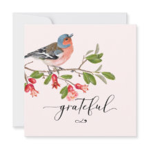 Kalligrafi Tacksamt Tackkort