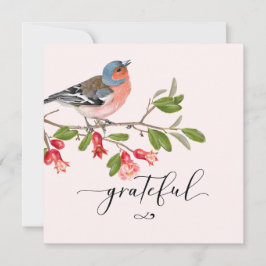 Kalligrafi Tacksamt Tackkort