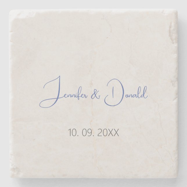 Kalligrafi trendig klassisk skrift enfaldig person stenunderlägg (Framsidan)