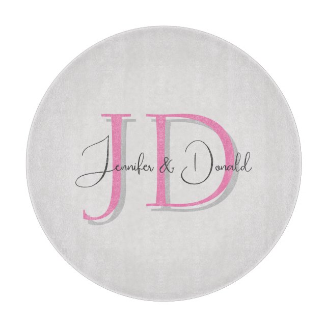 Kalligrafi trendig klassisk skriptmonogram (Framsidan)