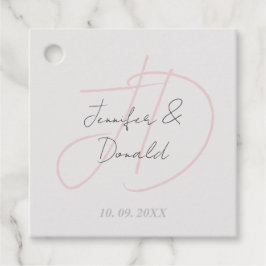 Kalligrafi trendig klassisk skriptmonogram gåvor etiketter