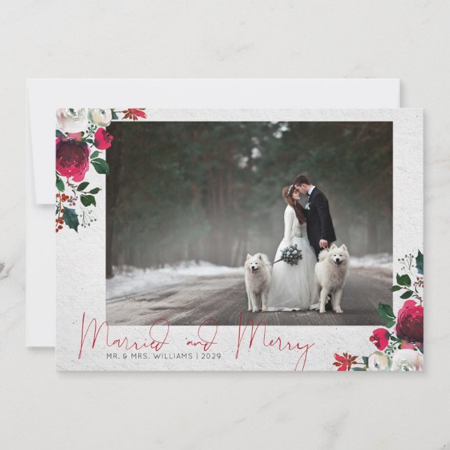 KALLIGRAFI + UPPBLOMSTRING | Glad & Gift Foto Julkort (Framsida)