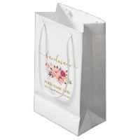 Kalligrafi Vattenfärgsfärgad Rosa Blommigt Handmad