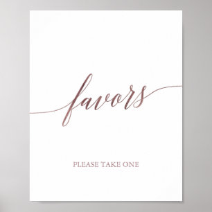 Kalligrafifavoriter i elegant Guld Poster