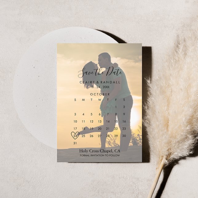 Kalligrafifoto Spara datumkalender Datumet (Skapare uppladdad)