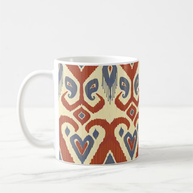 Kalligrafisk penseldrag: Vintage utan smak Kaffemugg (Vänster)