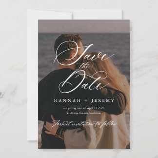 Kalligrafisk Save the Date Inbjudningar