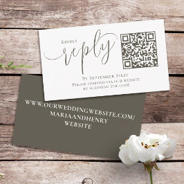 Kalligrafiskript för enkel QR-OSA-Online Tilläggskort