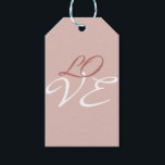 Kalligrafiskript för kärlek Ro Guld Färg Presentetikett<br><div class="desc">Du kan enkelt byta typsnitt och färg. Du kan också lägga till logotypen och bakgrundsbilden som du vill.</div>