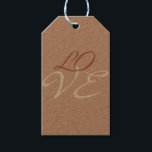 Kalligrafiskript för kärlek Ro Guld Färg Presentetikett<br><div class="desc">Du kan enkelt byta typsnitt och färg. Du kan också lägga till logotypen och bakgrundsbilden som du vill.</div>