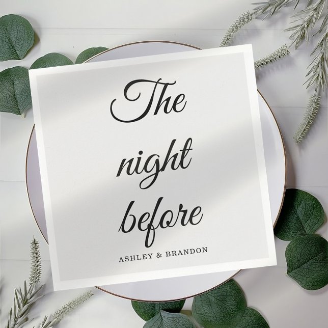 Kalligrafiskript Natten före servetter (Skapare uppladdad)