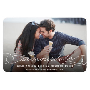 Kalligrafiskript Spara datumfotomagnetiskt Magnet