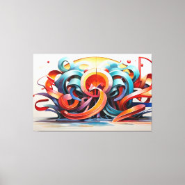 Kalligrafiskt Stil Canvastryck