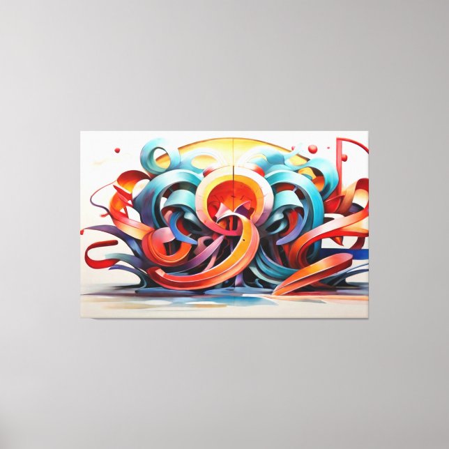 Kalligrafiskt Stil Canvastryck (Framsida)