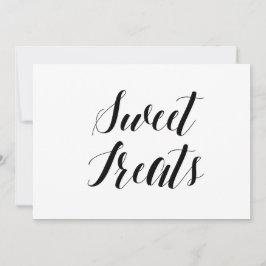Kalligrafistil "Sweet Treats" Vigskylt Inbjudningar