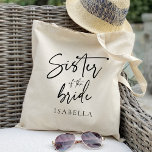 Kalligrafisyster till brudbröllopsföreställningen  tygkasse<br><div class="desc">Ta en titt på 400 populära stilar i bröllop tote bags från vår butiks "Bröllop Tote bags"-samling! Om du klickar på "Redigera design" kan du anpassa ytterligare. Du kan ändra typsnittet storlekt, typsnitt färg med mera! bröllop tote bags, tote bags bröllop, blommigt tote bags, rustiskt tote bags, namn, personlig, tote...</div>
