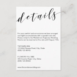 Kalligrafkortmall för svarta och vita tilläggskort