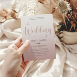 Kalligrafskript för elegant Guld i Bröllop Inv Inbjudningar