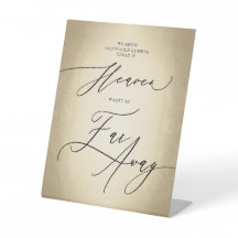 Kalligrafskript över himlen är långt ifrån Bröllop