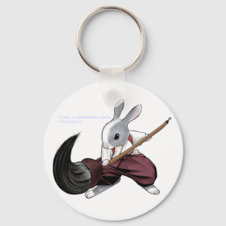 Kalligrapher Rabbit -Keychain- Nyckelring