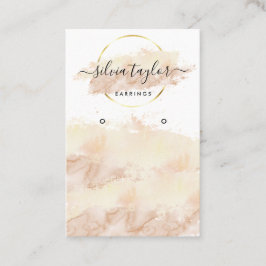 Kalligraphy art Earring visning card add logotyp Visitkort