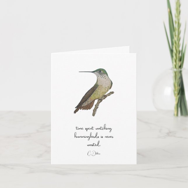 Kalliopekolibri Kort (Framsida)