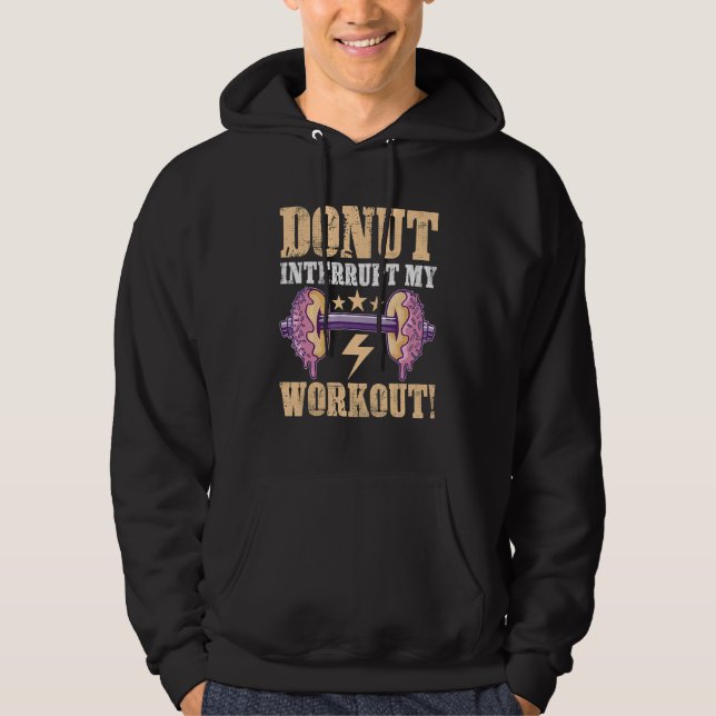Kallisthenics Munk Avbryt Mitt Träningspass Hoodie (Framsida)