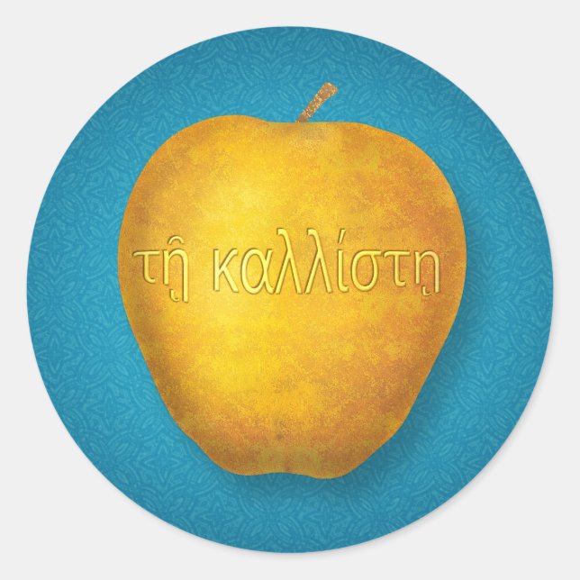 Kallisti-dekal Runt Klistermärke (Framsida)