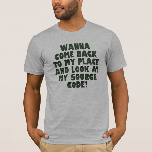 Källkod - Humor Tee Shirt (Framsida)