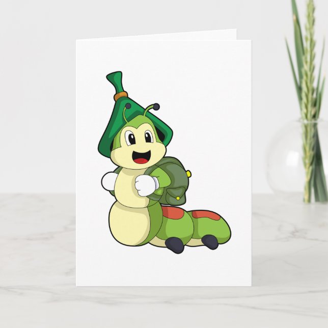 Kalllarv som elev med ryggsäck kort (Framsida)