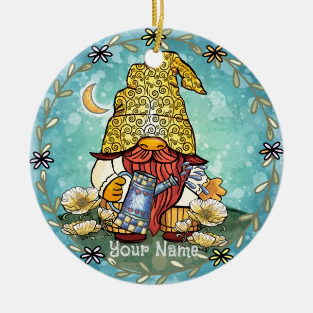 Kallmoppe  julgransprydnad keramik (Framsidan)